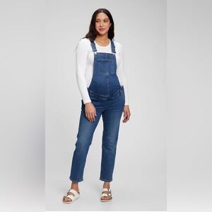 GAP Blue Denim Maternity Overalls
